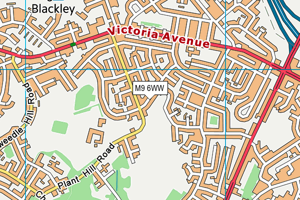 M9 6WW map - OS VectorMap District (Ordnance Survey) M9 6WW map - OS VectorMap District (Ordnance Survey)