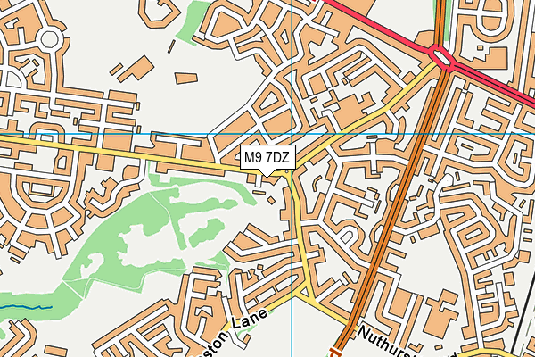 M9 7DZ map - OS VectorMap District (Ordnance Survey) M9 7DZ map - OS VectorMap District (Ordnance Survey)