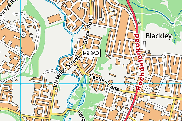 M9 8AQ map - OS VectorMap District (Ordnance Survey) M9 8AQ map - OS VectorMap District (Ordnance Survey)