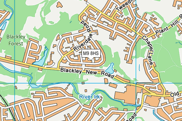 M9 8HS map - OS VectorMap District (Ordnance Survey) M9 8HS map - OS VectorMap District (Ordnance Survey)