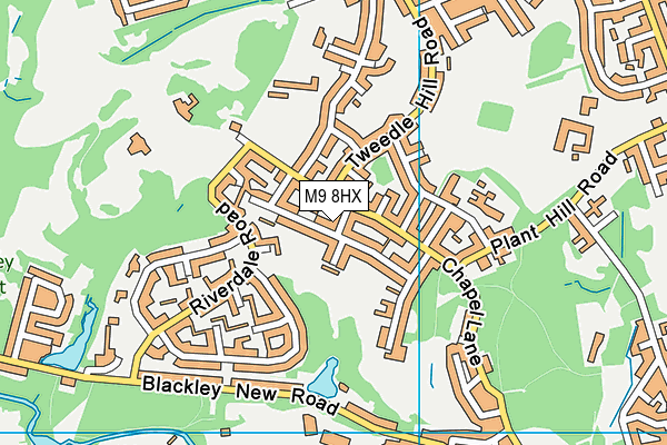 M9 8HX map - OS VectorMap District (Ordnance Survey) M9 8HX map - OS VectorMap District (Ordnance Survey)