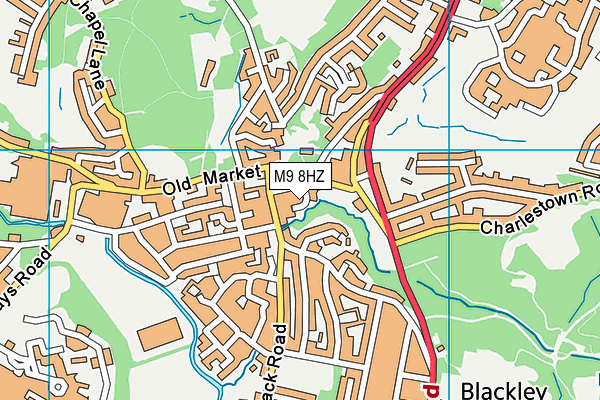 M9 8HZ map - OS VectorMap District (Ordnance Survey) M9 8HZ map - OS VectorMap District (Ordnance Survey)