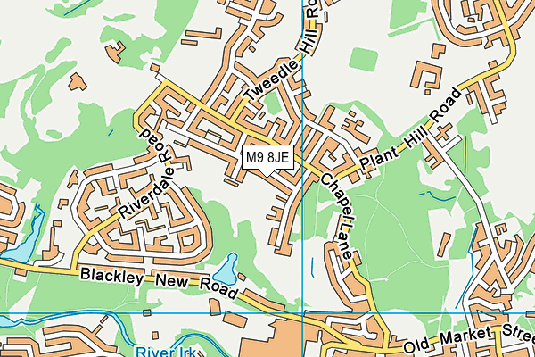 M9 8JE map - OS VectorMap District (Ordnance Survey) M9 8JE map - OS VectorMap District (Ordnance Survey)