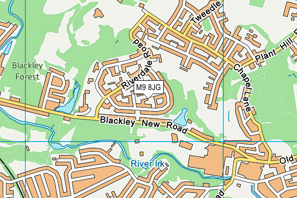 M9 8JG map - OS VectorMap District (Ordnance Survey) M9 8JG map - OS VectorMap District (Ordnance Survey)
