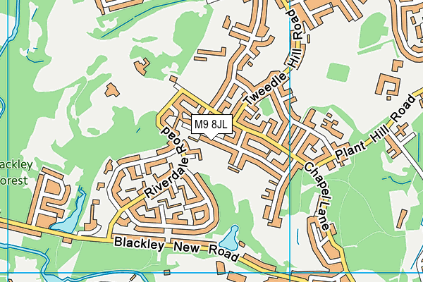 M9 8JL map - OS VectorMap District (Ordnance Survey) M9 8JL map - OS VectorMap District (Ordnance Survey)