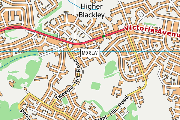 M9 8LW map - OS VectorMap District (Ordnance Survey) M9 8LW map - OS VectorMap District (Ordnance Survey)