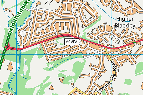 M9 8PA map - OS VectorMap District (Ordnance Survey) M9 8PA map - OS VectorMap District (Ordnance Survey)