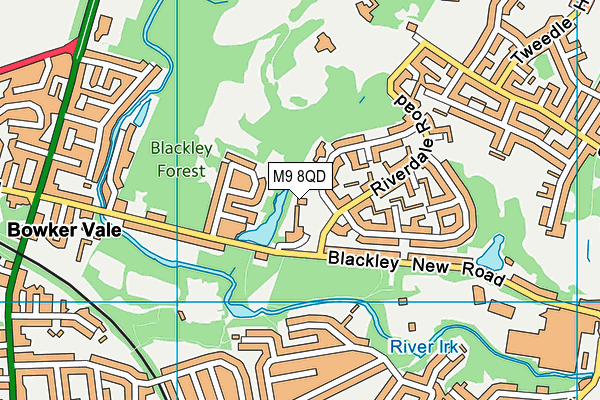 M9 8QD map - OS VectorMap District (Ordnance Survey) M9 8QD map - OS VectorMap District (Ordnance Survey)