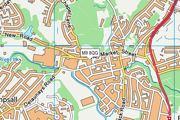 M9 8QG map - OS VectorMap District (Ordnance Survey) M9 8QG map - OS VectorMap District (Ordnance Survey)