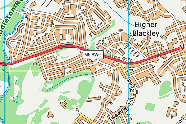 M9 8WG map - OS VectorMap District (Ordnance Survey) M9 8WG map - OS VectorMap District (Ordnance Survey)