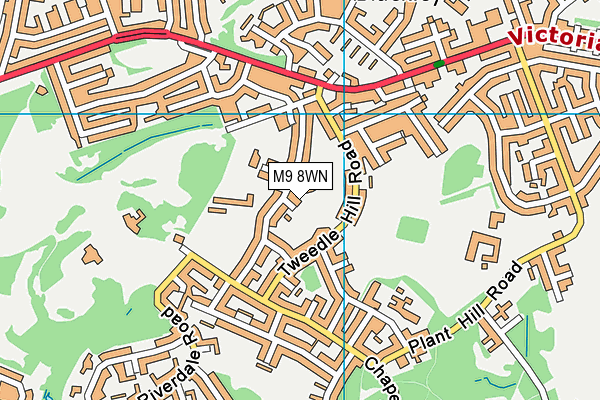 M9 8WN map - OS VectorMap District (Ordnance Survey) M9 8WN map - OS VectorMap District (Ordnance Survey)