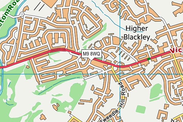 M9 8WQ map - OS VectorMap District (Ordnance Survey) M9 8WQ map - OS VectorMap District (Ordnance Survey)