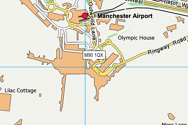 M90 1QX map - OS VectorMap District (Ordnance Survey) M90 1QX map - OS VectorMap District (Ordnance Survey)