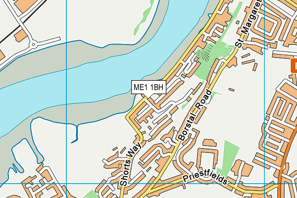 ME1 1BH map - OS VectorMap District (Ordnance Survey) ME1 1BH map - OS VectorMap District (Ordnance Survey)