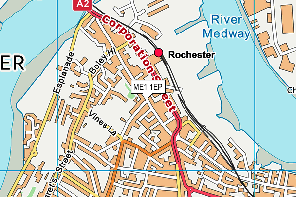ME1 1EP map - OS VectorMap District (Ordnance Survey) ME1 1EP map - OS VectorMap District (Ordnance Survey)