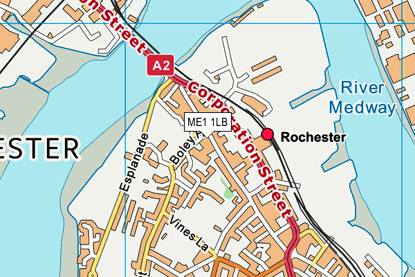 ME1 1LB map - OS VectorMap District (Ordnance Survey) ME1 1LB map - OS VectorMap District (Ordnance Survey)