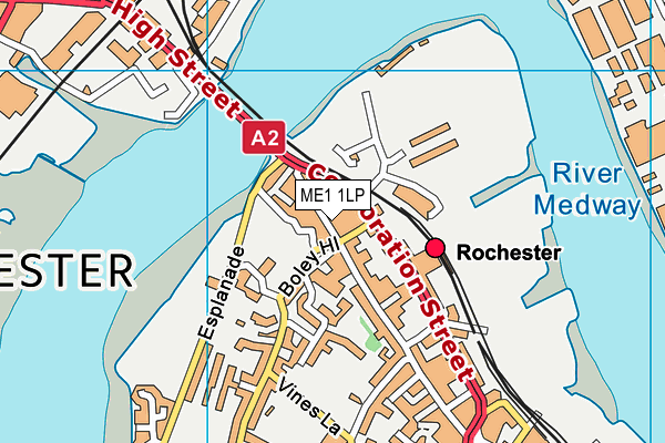 ME1 1LP map - OS VectorMap District (Ordnance Survey)
