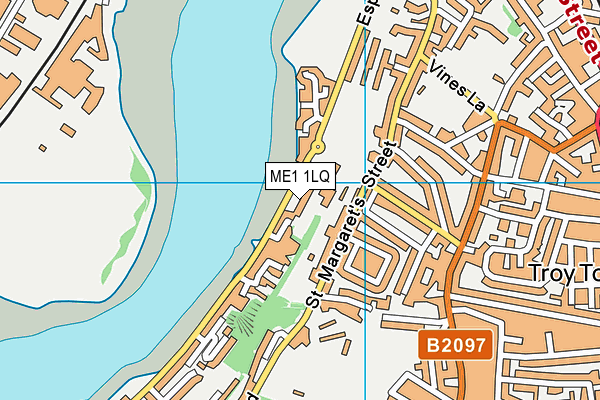 ME1 1LQ map - OS VectorMap District (Ordnance Survey) ME1 1LQ map - OS VectorMap District (Ordnance Survey)