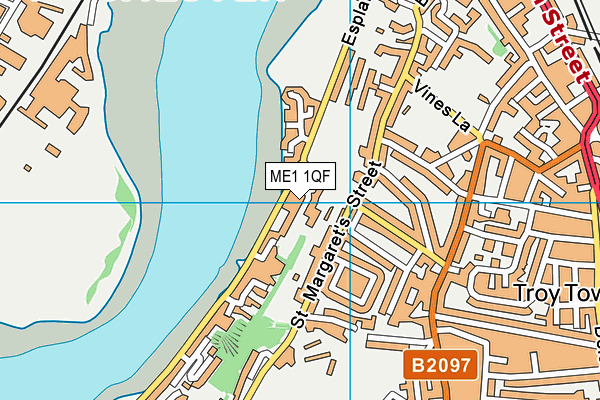 ME1 1QF map - OS VectorMap District (Ordnance Survey) ME1 1QF map - OS VectorMap District (Ordnance Survey)
