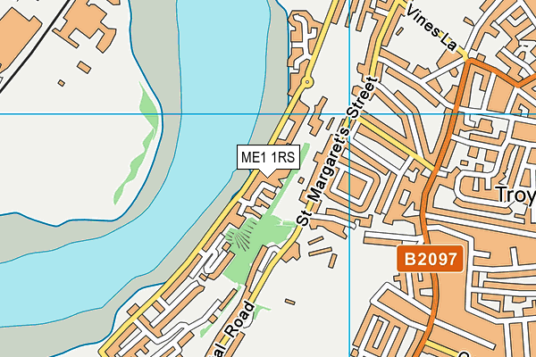 ME1 1RS map - OS VectorMap District (Ordnance Survey) ME1 1RS map - OS VectorMap District (Ordnance Survey)
