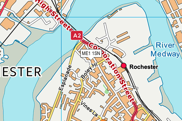ME1 1SN map - OS VectorMap District (Ordnance Survey) ME1 1SN map - OS VectorMap District (Ordnance Survey)