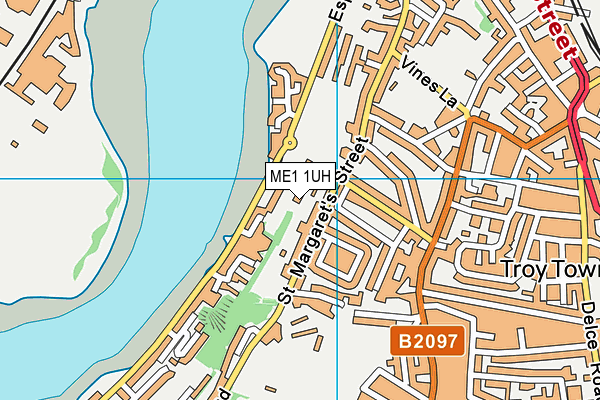 ME1 1UH map - OS VectorMap District (Ordnance Survey) ME1 1UH map - OS VectorMap District (Ordnance Survey)