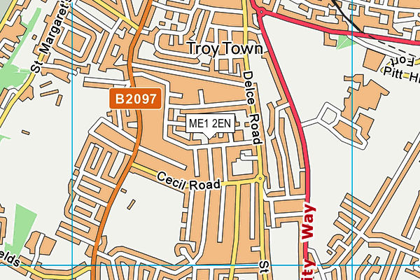 ME1 2EN map - OS VectorMap District (Ordnance Survey)