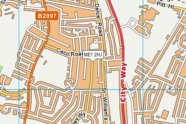 ME1 2HJ map - OS VectorMap District (Ordnance Survey) ME1 2HJ map - OS VectorMap District (Ordnance Survey)