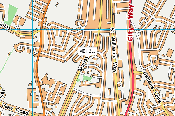 ME1 2LJ map - OS VectorMap District (Ordnance Survey) ME1 2LJ map - OS VectorMap District (Ordnance Survey)