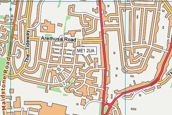 ME1 2UA map - OS VectorMap District (Ordnance Survey) ME1 2UA map - OS VectorMap District (Ordnance Survey)