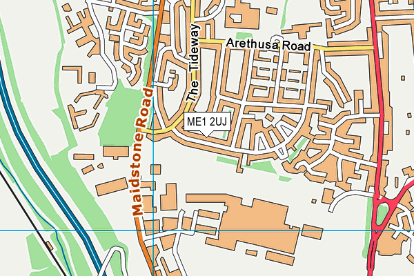 ME1 2UJ map - OS VectorMap District (Ordnance Survey) ME1 2UJ map - OS VectorMap District (Ordnance Survey)
