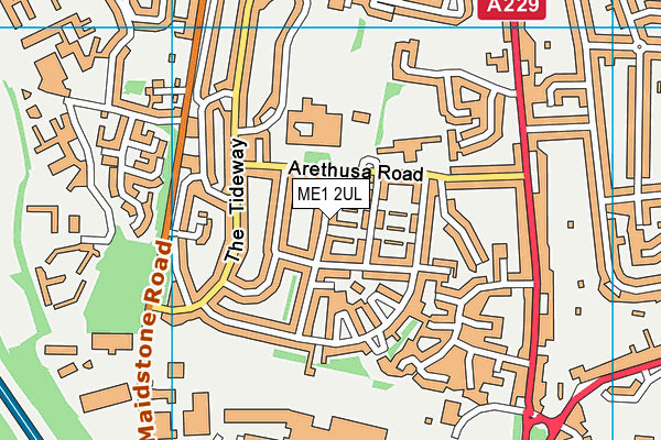 ME1 2UL map - OS VectorMap District (Ordnance Survey) ME1 2UL map - OS VectorMap District (Ordnance Survey)