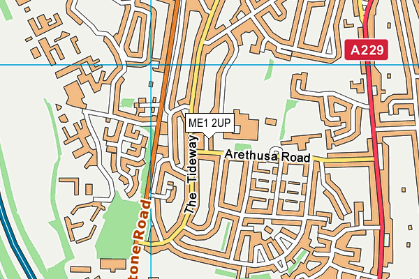 ME1 2UP map - OS VectorMap District (Ordnance Survey) ME1 2UP map - OS VectorMap District (Ordnance Survey)