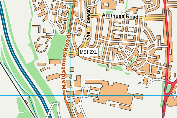 ME1 2XL map - OS VectorMap District (Ordnance Survey) ME1 2XL map - OS VectorMap District (Ordnance Survey)