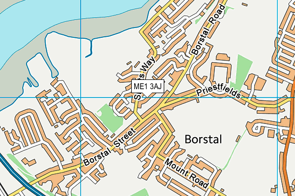 ME1 3AJ map - OS VectorMap District (Ordnance Survey)