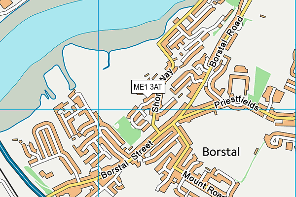 ME1 3AT map - OS VectorMap District (Ordnance Survey) ME1 3AT map - OS VectorMap District (Ordnance Survey)