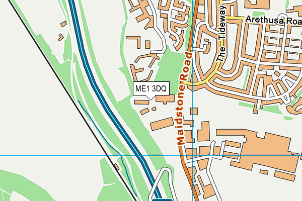 ME1 3DQ map - OS VectorMap District (Ordnance Survey) ME1 3DQ map - OS VectorMap District (Ordnance Survey)