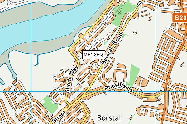 ME1 3EQ map - OS VectorMap District (Ordnance Survey) ME1 3EQ map - OS VectorMap District (Ordnance Survey)