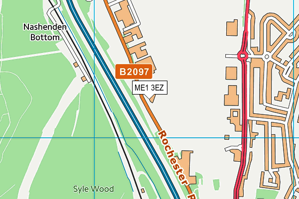ME1 3EZ map - OS VectorMap District (Ordnance Survey) ME1 3EZ map - OS VectorMap District (Ordnance Survey)