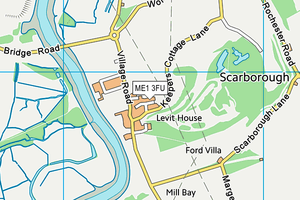 ME1 3FU map - OS VectorMap District (Ordnance Survey)
