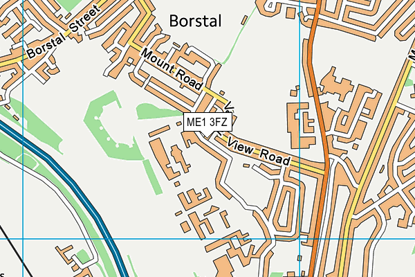 ME1 3FZ map - OS VectorMap District (Ordnance Survey)