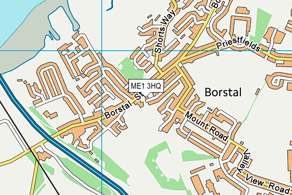 ME1 3HQ map - OS VectorMap District (Ordnance Survey)