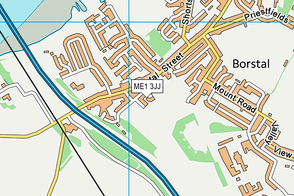 ME1 3JJ map - OS VectorMap District (Ordnance Survey)