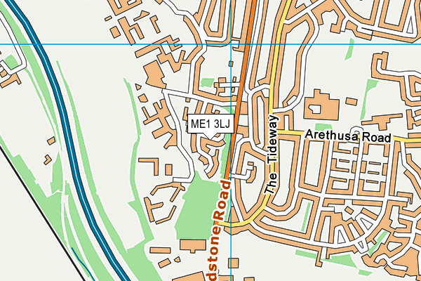 ME1 3LJ map - OS VectorMap District (Ordnance Survey) ME1 3LJ map - OS VectorMap District (Ordnance Survey)