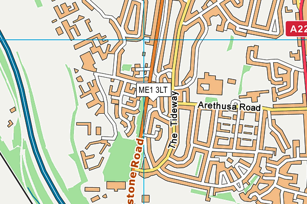 ME1 3LT map - OS VectorMap District (Ordnance Survey) ME1 3LT map - OS VectorMap District (Ordnance Survey)