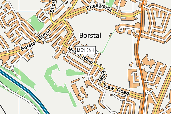 ME1 3NH map - OS VectorMap District (Ordnance Survey)
