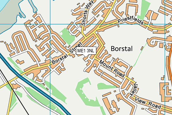 ME1 3NL map - OS VectorMap District (Ordnance Survey) ME1 3NL map - OS VectorMap District (Ordnance Survey)