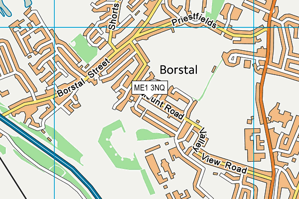 ME1 3NQ map - OS VectorMap District (Ordnance Survey) ME1 3NQ map - OS VectorMap District (Ordnance Survey)