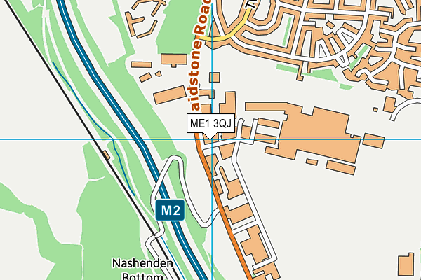 ME1 3QJ map - OS VectorMap District (Ordnance Survey)
