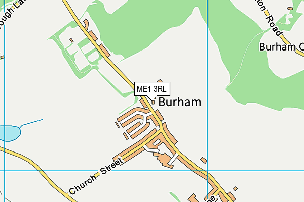 ME1 3RL map - OS VectorMap District (Ordnance Survey)